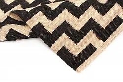 Tapete de juta - Cabana (bege/preto)