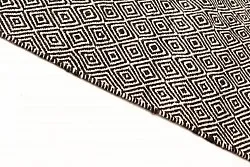 Tapete de lã - Varella (preto/branco)