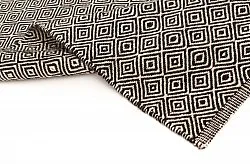 Tapete de lã - Varella (preto/branco)