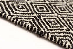 Tapete de lã - Varella (preto/branco)