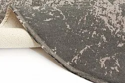 Tapete de retalhos - Cassis (redondo) (cinza)