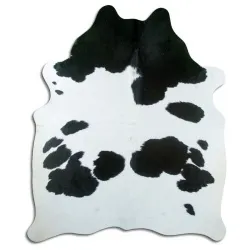 Couro de vaca - Preto/branco 1402
