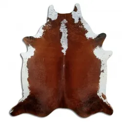 Couro de vaca - marrom/branco 1468