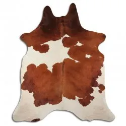 Couro de vaca - marrom/branco 1081