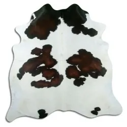 Couro de vaca - marrom/branco 1498