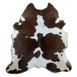 Couro de vaca - marrom/branco 1505