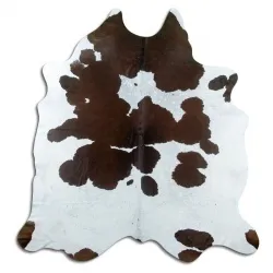 Couro de vaca - marrom/branco 1507