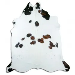 Couro de vaca - marrom/branco 1531