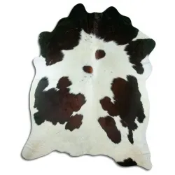 Couro de vaca - marrom/branco 1534