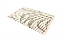 Tapete de retalhos - Agadir (preto/branco)