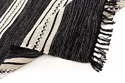 Tapete de retalhos - Kajsa (preto)