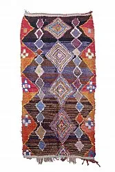 Tapete Berbere Marroquino Boucherouite 285 x 145 cm