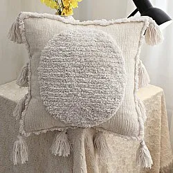 Capa de Almofada - Boho Tassels (offwhite)