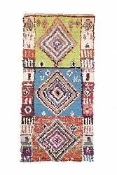 Tapete Berbere Marroquino Boucherouite 205 x 100 cm