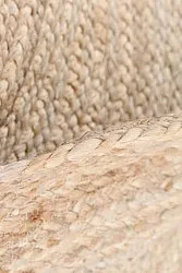 Runda mattor - Flätan (jute)