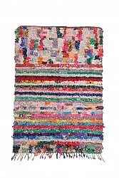 Tapete Berbere Marroquino Boucherouite 210 x 145 cm