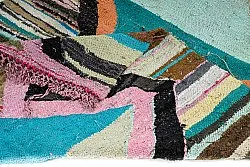 Tapete Berbere Marroquino Boucherouite 135 x 265 cm