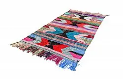 Tapete Berbere Marroquino Boucherouite 135 x 270 cm