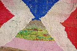 Tapete Berbere Marroquino Boucherouite 135 x 305 cm