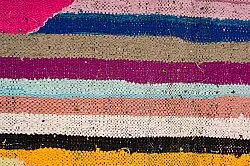 Tapete Berbere Marroquino Boucherouite 135 x 260 cm