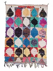 Tapete Berbere Marroquino Boucherouite 210 x 130 cm