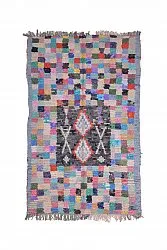 Tapete Berbere Marroquino Boucherouite 215 x 135 cm