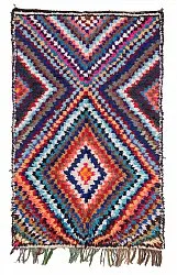 Tapete Berbere Marroquino Boucherouite 210 x 140 cm
