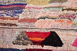 Tapete Berbere Marroquino Boucherouite 140 x 275 cm