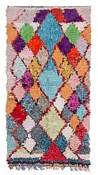 Tapete Berbere Marroquino Boucherouite 215 x 110 cm