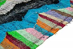 Tapete Berbere Marroquino Boucherouite 135 x 145 cm