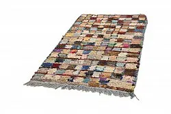 Tapete Berbere Marroquino Boucherouite 205 x 115 cm