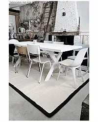 Tapete de sisal - Agave (preto/offwhite)