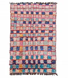 Tapete Berbere Marroquino Boucherouite 195 x 130 cm