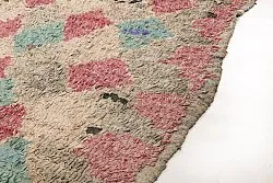 Tapete Berbere Marroquino Boucherouite 205 x 170 cm