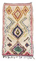 Tapete Berbere Marroquino Boucherouite 210 x 125 cm