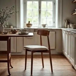 Cadeira - Ystad (noz/bege) - 2 peças