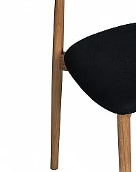 Cadeira - Ystad (natural/preto) - 2 peças