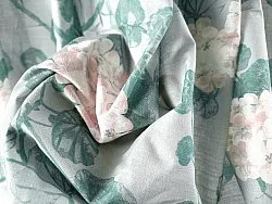 Cortinas - Cortina de algodão Amara (cinza/rosa)