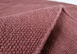 Rund bomullsmatta - Billie (vinröd)