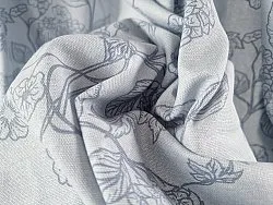 Cortinas - Cortina de algodão Minna (azul)