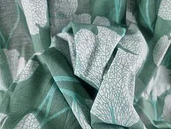 Cortinas - Cortina de algodão Abril (verde escuro)