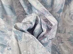 Cortinas - Cortina de algodão Soft (azul)