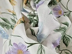 Cortinas - Cortina de algodão Dahlia (azul)