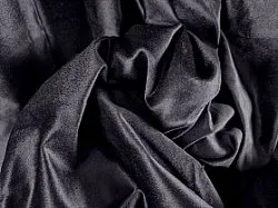 Cortinas - Cortina de veludo Juliet (preto/azul escuro)