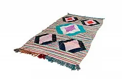 Tapete Berbere Marroquino Boucherouite 140 x 255 cm
