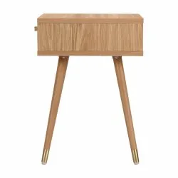 Mesa de cabeceira - Prime (carvalho/latão)