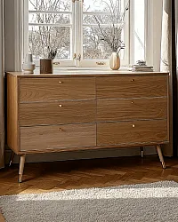 Cômoda - Prime - 6 lådor (carvalho)