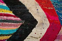 Tapete Berbere Marroquino Boucherouite 125 x 265 cm