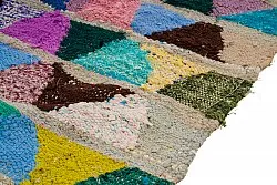 Tapete Berbere Marroquino Boucherouite 125 x 255 cm