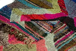 Tapete Berbere Marroquino Boucherouite 125 x 225 cm